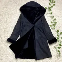 【美品】ユナイテッドアローズ リアルムートンコート 羊革 ブラック サイズ38