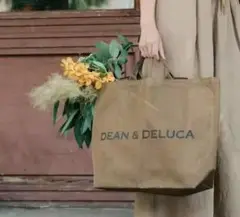 DEAN&DELUCA ディーン&デルーカ メッシュトートバッグ ゴールド L