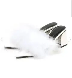MELT THE LADYファーミュールpointed toe fur mule
