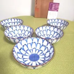 平安岩華　赤絵　向附　陶器　茶碗5個セット 2025年最新】平安岩華の人気アイテム - メルカリ