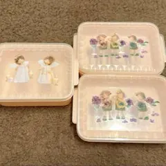 昭和レトロ ファンシー レア 安田はるみ 保存容器 タッパー 小物入れ
