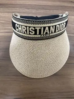 CHRISTIAN DIOR サンバイザー ベージュ