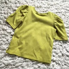 GU ワッフルボリュームスリーブT パフスリーブ　Sサイズ
