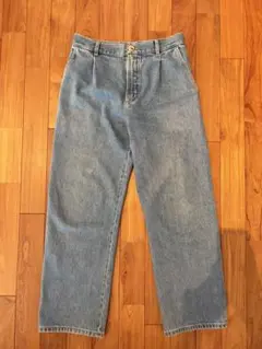Cristaseya クリスタセヤ BLEACHED DENIM PLEATED