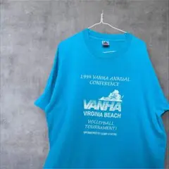 【FOH】1994 VANHA大会 Tシャツ XL 青 古着　海外