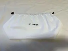 CHANEL ホワイト巾着袋