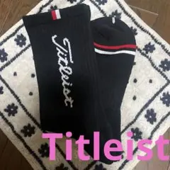 新品Titleistタイトリスト♥︎メンズ靴下25-27㎝ゴルフソックス黒