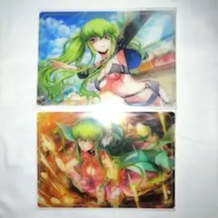 コードギアス ロストストーリーズ クリアカード C.C. 2点セット ①