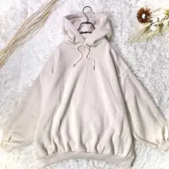 【ウィゴー】ビッグシルエットパーカー/フリー/ピンク系/裏起毛/オーバーサイズ秋