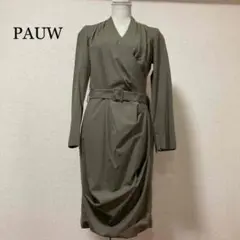 美品 ポウ カシュクールワンピース
