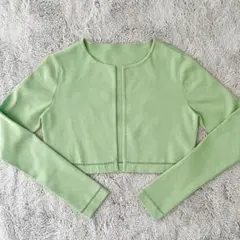 FOXEY レナニットボレロカーディガン ジェイドグリーン