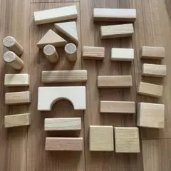 オークヴィレッジ　oak village 寄木の積み木　26ピース