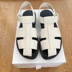 新品 THE ROW ザロウ フィッシャーマンサンダル アイボリー