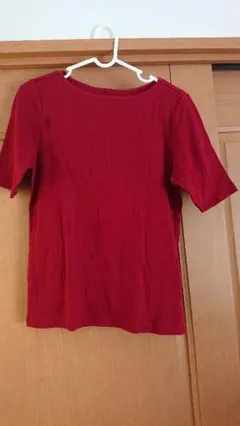 UNIQLO 赤 半袖 Tシャツ Lサイズ