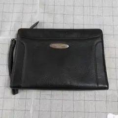 LONDON 黒 レザー クラッチバッグ