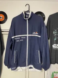 ellesse ナイロンジャケット ネイビー