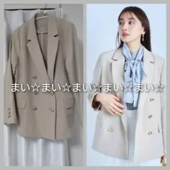 JUSGLITTYダブル釦テーラードジャケット