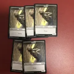 MTG デーモン　トークン　5枚