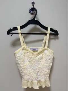 Lily Brown ジャガードキャミソール