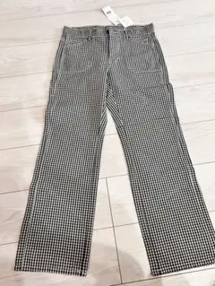 【千趣会ベルメゾン】新品タグ付 ワークパンツ　カーゴパンツギンガムチェック M