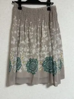未使用【スーナウーナ】ボタニカルフラワースカート　38