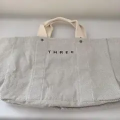 THREE ドット柄 キャンバストートバッグ