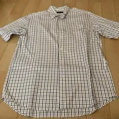 中古★DURBAN★半袖チェックのシャツ★Lサイズ