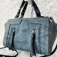 【美品】ディーゼル 2way ショルダー ハンドバッグ ヴィンテージデニム