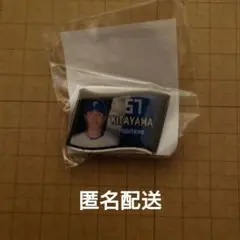 日本ハムファイターズ ピンバッジ 北山亘基　カプセルトイ