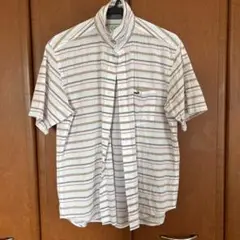 Crocodile 半袖シャツ Lサイズ ストライプ
