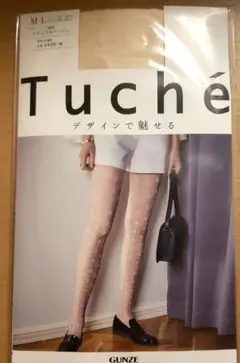 Tuché ドット柄 ストッキング M-Lサイズ