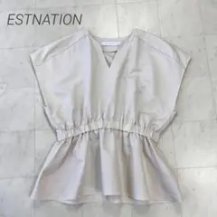 ESTNATION★美品★半袖ブラウス