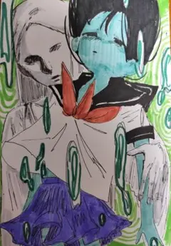 手描きイラスト　アナログイラスト　オリジナル