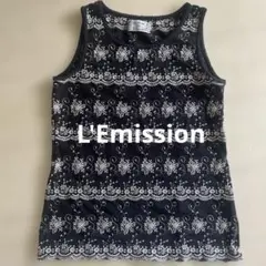 L'Emission ノースリーブ　紺色