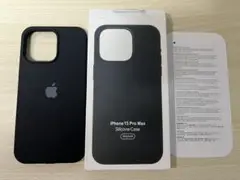 【新品】　iPhone15ProMax シリコンケース・ブラック　純正互換品