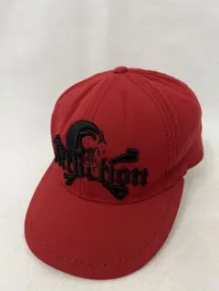 【affliction】レッド　スカル クロスボーン キャップ