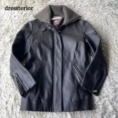 【極美品】dressterior ライダースジャケット 極上カウレザー
