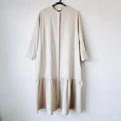 【超美品】[12closet]バンドカラーワンピース リラックス ママサイズ