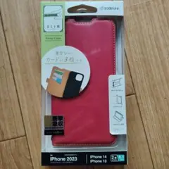 iPhone 14 13　手帳型ケース　カバー　SLIM FIT　スリム