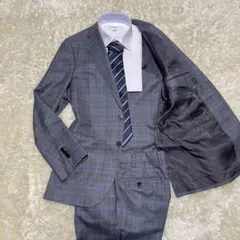 【美品】HILTON×COLOMBO スーツ セットアップ グレンチェック M