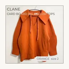 clane CARD BOARD BIG COLLOR TOPS オレンジ 2