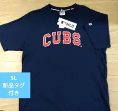 新品タグ付　 MLB カブス ネイビー Tシャツ 5L 半袖　大きいサイズ