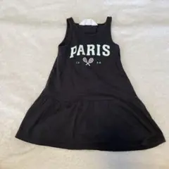 ノースリ　ワンピース　PARIS ロゴ