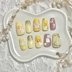 【ネイルチップ】第3弾 プーさんネイルチップ
