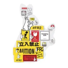 FR2 ラビット防水ステッカー　ヘルメットスケボー　20枚セット