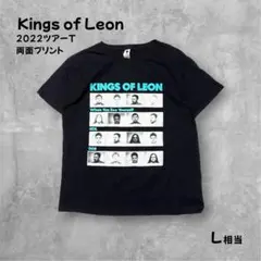 Kings of Leon バンドTシャツ 両面プリント ツアーT ブラックL黒