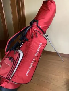 値下中 パーリーゲイツ キャディバック スタンド レッド ゴルフバック