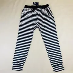 ✨新品未使用 Lサイズ✨ムータマリン ラッシュはパンツ ロゴ プリント ネイビー muta MARINE ムータマリン ボンディングパンツ L ネイビー 刺繍