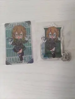 シジマメイ　看守&囚人　アクリルスタンドキーホルダー　ホロクリアカード