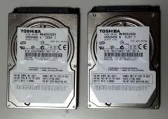 正常動作確認済み 2.5インチHDD 60GB 80GB 2個セット